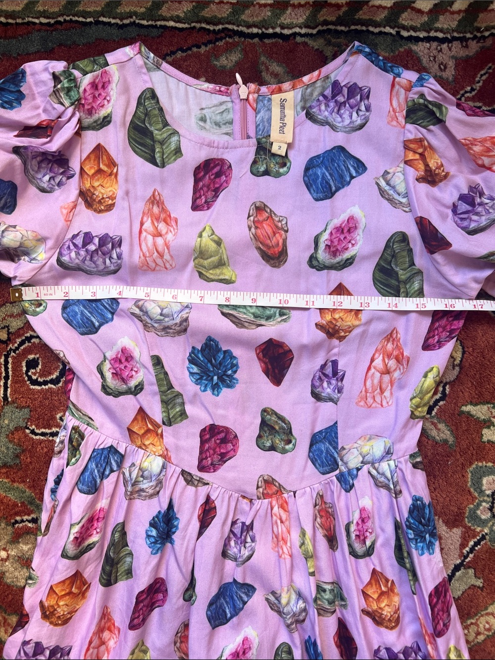 SAMANTHA PLEET RARE GEM DRESS XS S 2 4 6 - Picture 4 of 7